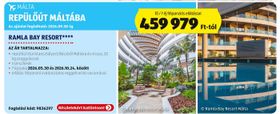 RAMLA BAY RESORT**** REPÜLŐÚT MÁLTÁBA – Aldi