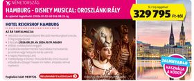 HOTEL REICHSHOF HAMBURG HAMBURG - DISNEY MUSICAL: OROSZLÁNKIRÁLY – Aldi
