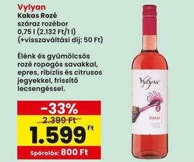 Vylyan Kakas Rozé száraz rozébor – Spar