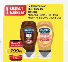 Hellmann's szósz BBQ, Cheddar – Reál