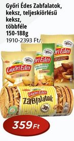 Győri Édes Zabfalatok, keksz, teljeskiőrlésű keksz – Reál