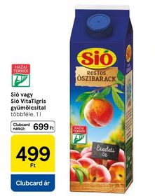 Sió vagy Sió VitaTigris gyümölcsital – Tesco