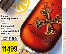 Bumbu The Original rum* – Tesco