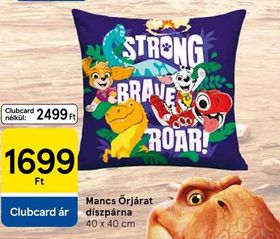 Mancs Őrjárat díszpárna – Tesco