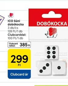 ICO Süni dobókocka – Tesco