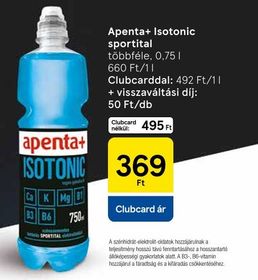 Apenta+ Isotonic sportital – Tesco