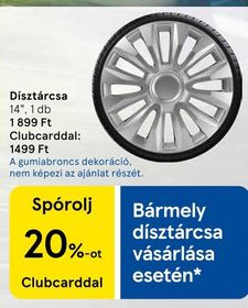 Dísztárcsa – Tesco
