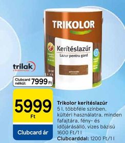 Trikolor kerítéslazúr – Tesco