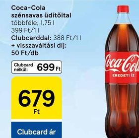 Coca-Cola szénsavas üdítőital – Tesco