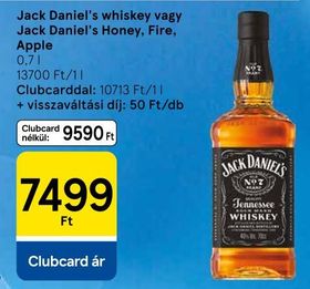 Jack Daniel's whiskey vagy Jack Daniel's Honey, Fire, Apple – Tesco