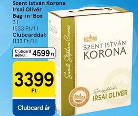 Szent István Korona Irsai Olivér Bag-in-Box – Tesco