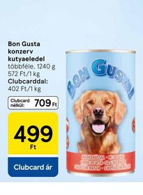 Bon Gusta konzerv kutyaeledel – Tesco