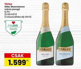 Törley Gála, Muscosecco száraz pezsgő – Spar
