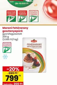 Maroni Fehérarany gesztenyepüré – Spar