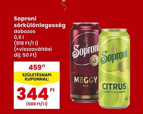 Soproni sörkülönlegesség – Spar