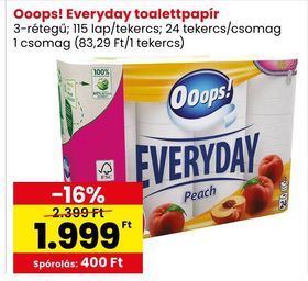 Ooops! Everyday toalettpapír – Spar
