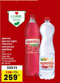 Apenta, Apenta Light, Vitamixx szénsavas üdítőital – Spar