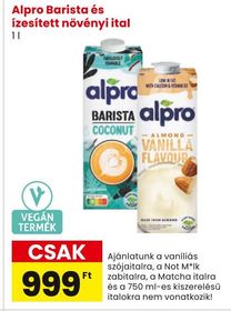 Alpro Barista és ízesített növényi ital – Spar