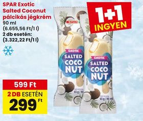 SPAR Exotic Salted Coconut pálcikás jégkrém – Spar
