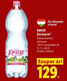 EMESE Ásványvíz** – Lidl