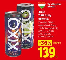 XIXO Tutti Fruity üdítőital – Lidl