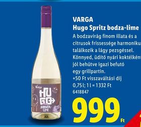 VARGA Hugo Spritz bodza-lime – Lidl