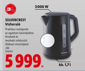 SILVERCREST Vízforraló – Lidl