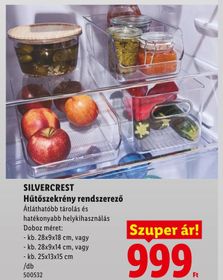 SILVERCREST Hűtőszekrény rendszerező – Lidl