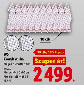 W5 Konyharuha – Lidl