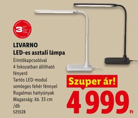LIVARNO LED-es asztali lámpa – Lidl