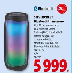 SILVERCREST Bluetooth® hangszóró – Lidl