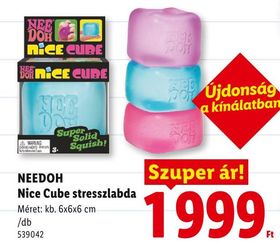 NEEDOH Nice Cube stresszlabda – Lidl