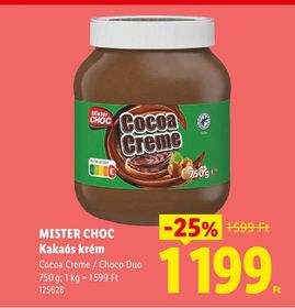 MISTER CHOC Kakaós krém – Lidl