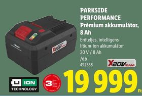 PARKSIDE PERFORMANCE Prémium akkumulátor, 8 Ah – Lidl