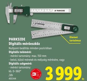 PARKSIDE Digitális mérőeszköz – Lidl