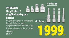 PARKSIDE Dugókulcs- / dugókulcsadapter-készlet – Lidl