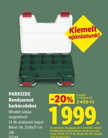 PARKSIDE Rendszerező barkácsdoboz – Lidl