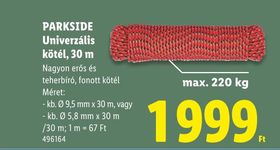 PARKSIDE Univerzális kötél, 30 m – Lidl