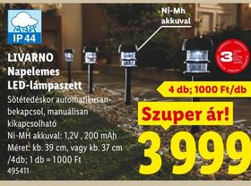 LIVARNO Napelemes LED-lámpaszett – Lidl