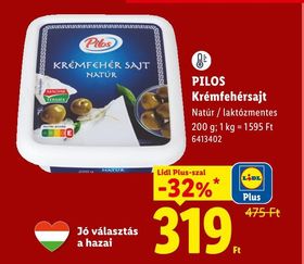 PILOS Krémfehérsajt – Lidl