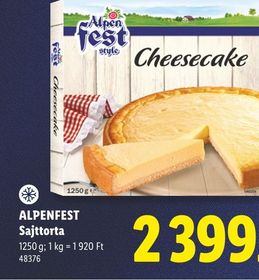 ALPENFEST Sajttorta – Lidl