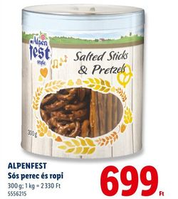 ALPENFEST Sós perec és ropi – Lidl