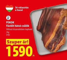 PIKOK Füstölt hátsó csülök – Lidl