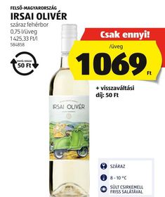 FELSŐ-MAGYARORSZÁG IRSAI OLIVÉR – Aldi