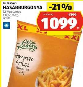 ALL SEASONS HASÁBBURGONYA – Aldi