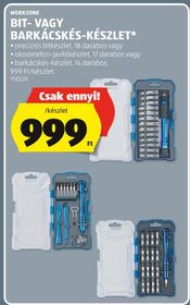 WORKZONE BIT- VAGY BARKÁCSKÉS-KÉSZLET* – Aldi
