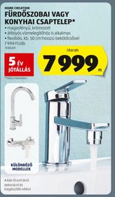 HOME CREATION FÜRDŐSZOBAI VAGY KONYHAI CSAPTELEP – Aldi