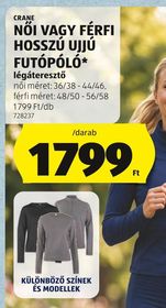 CRANE NŐI VAGY FÉRFI HOSSZÚ UJJÚ FUTÓPÓLÓ* – Aldi