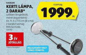 CASALUX KERTI LÁMPA, 2 DARAB* – Aldi
