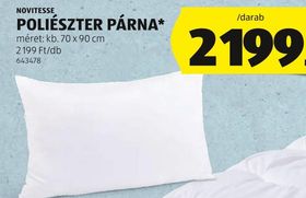 NOVITESSE POLIÉSZTER PÁRNA* – Aldi
